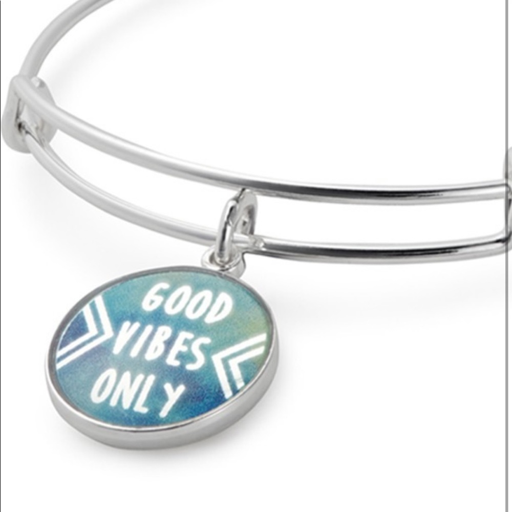 Alex and Ani Good Vibes Only Expandable Bracelet - Picture 2 of 8